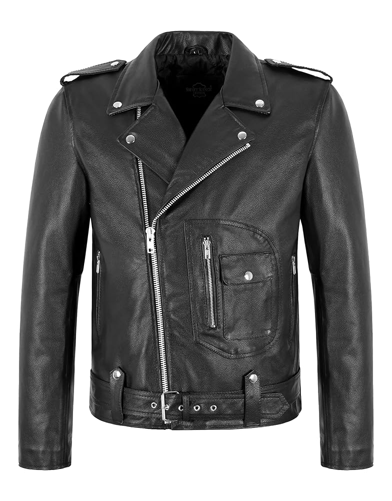 ジャケット・アウター LIDNM DOUBLE CLOTH MOTORCYCLE COAT Event Leather EL5411 Men's Black Classic Side Lace